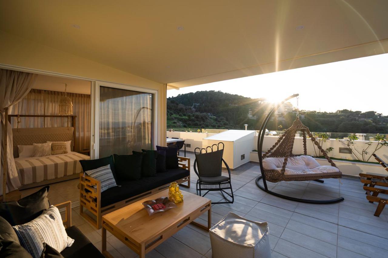 Helen Luxury Holiday House With Sea View Ретимно Экстерьер фото