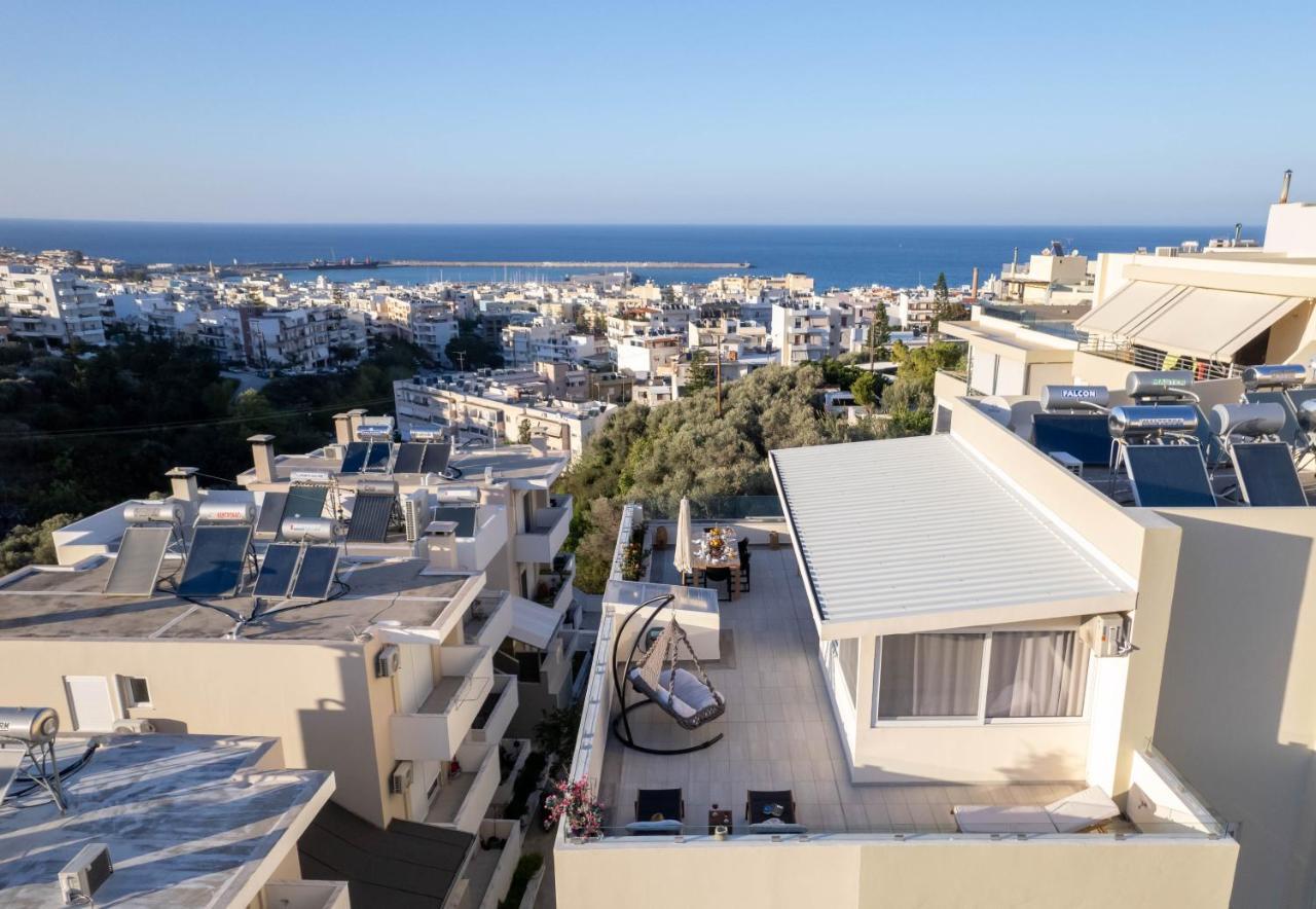 Helen Luxury Holiday House With Sea View Ретимно Экстерьер фото