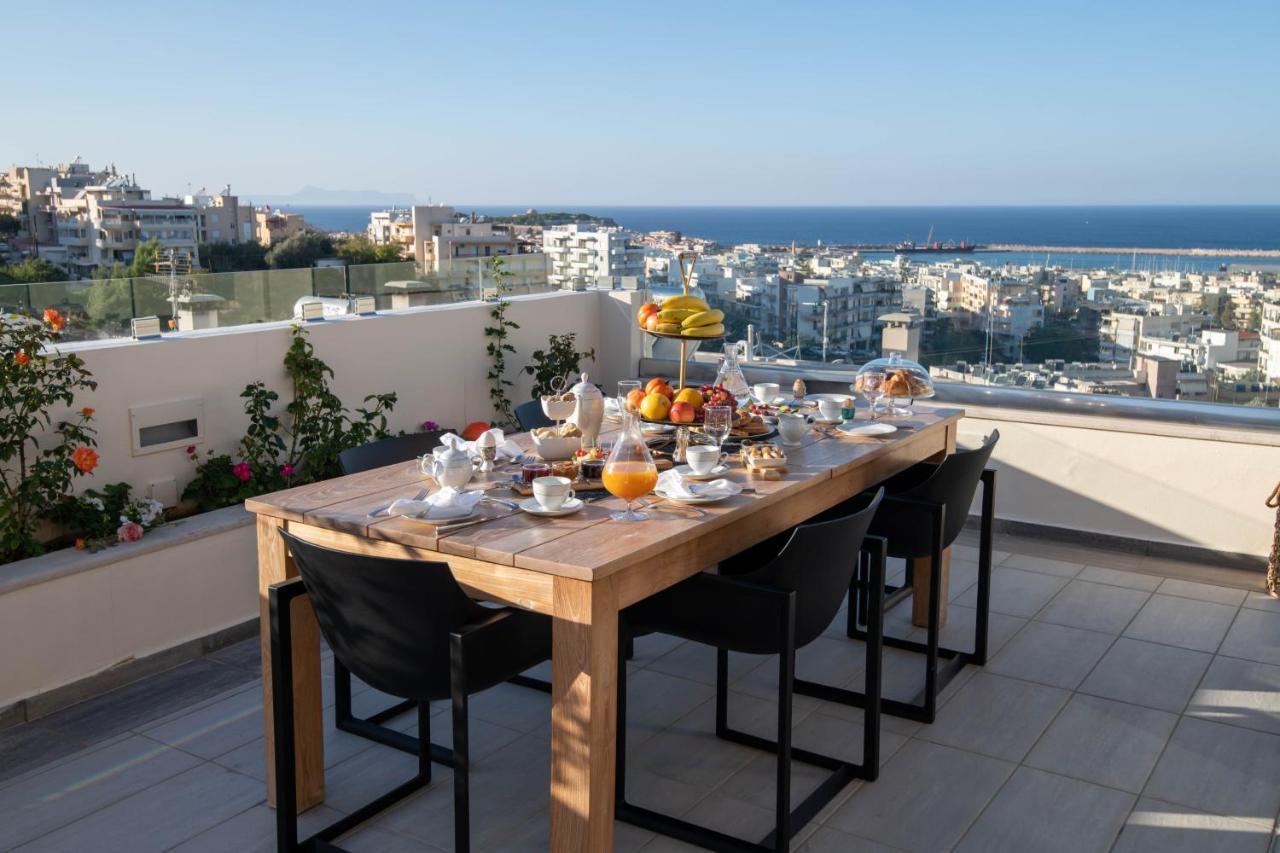 Helen Luxury Holiday House With Sea View Ретимно Экстерьер фото